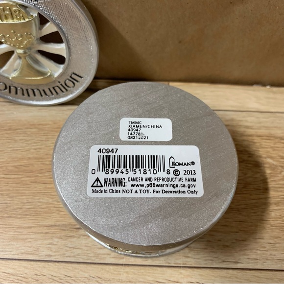 New! Joseph Studio My First Communion Box Container Dish Gift Silver Gold - Picture 5 of 7